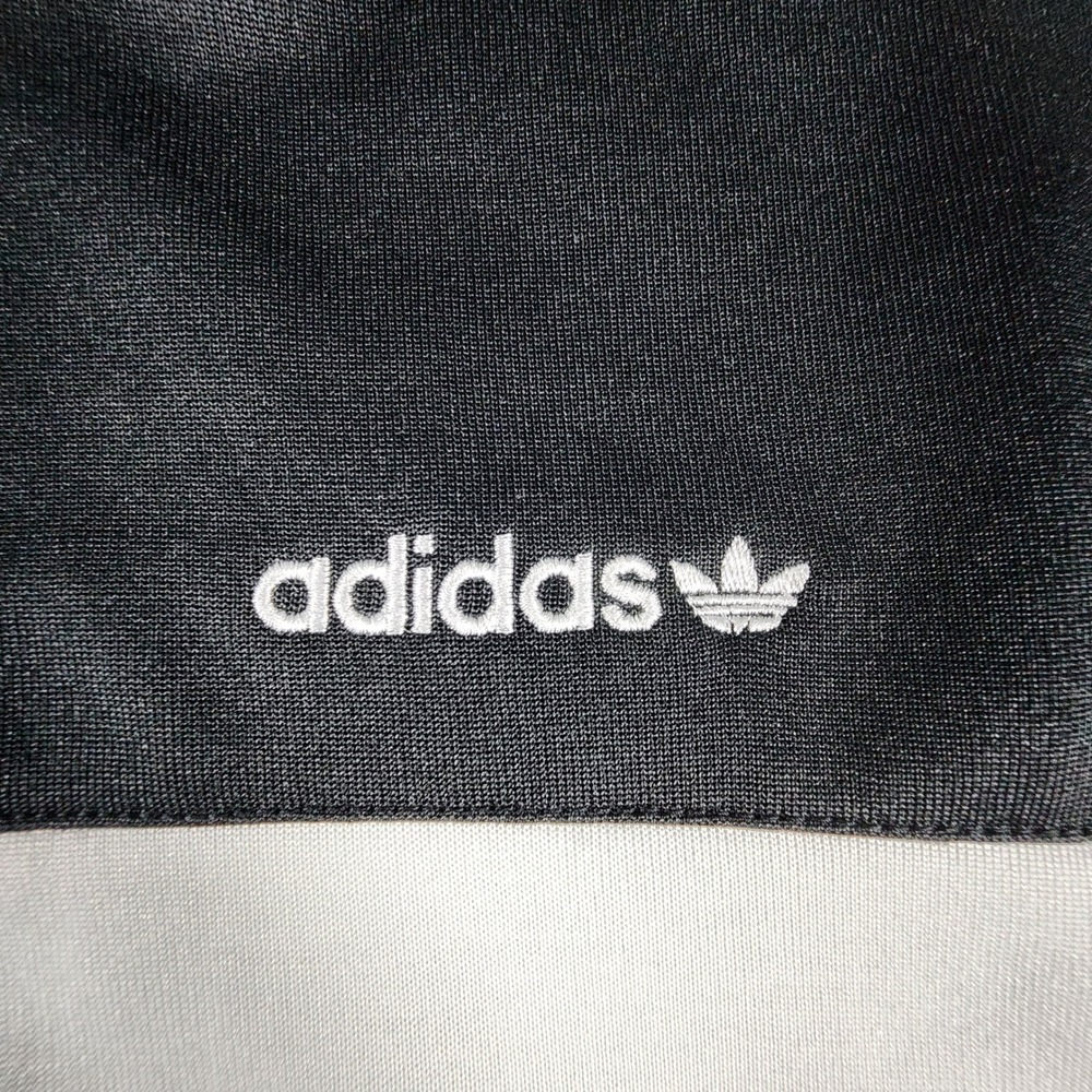 Adidas Trefoil Track Jacket Mens L Black White Colorblock Full Zip GD2030 - Picture 3 of 11